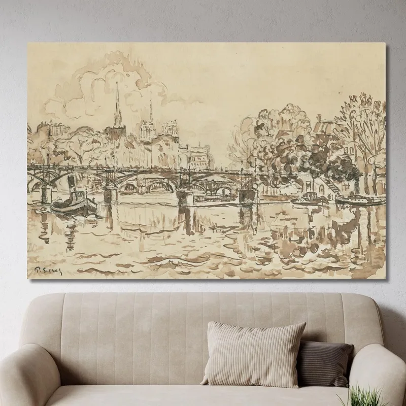 Paris. La Passerelle Des Arts Paul Signac