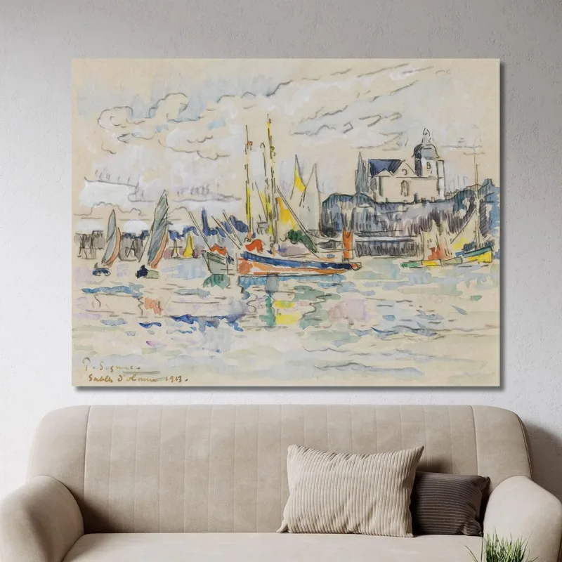Vista Di Sables D'Olonne Dal Porto Paul Signac