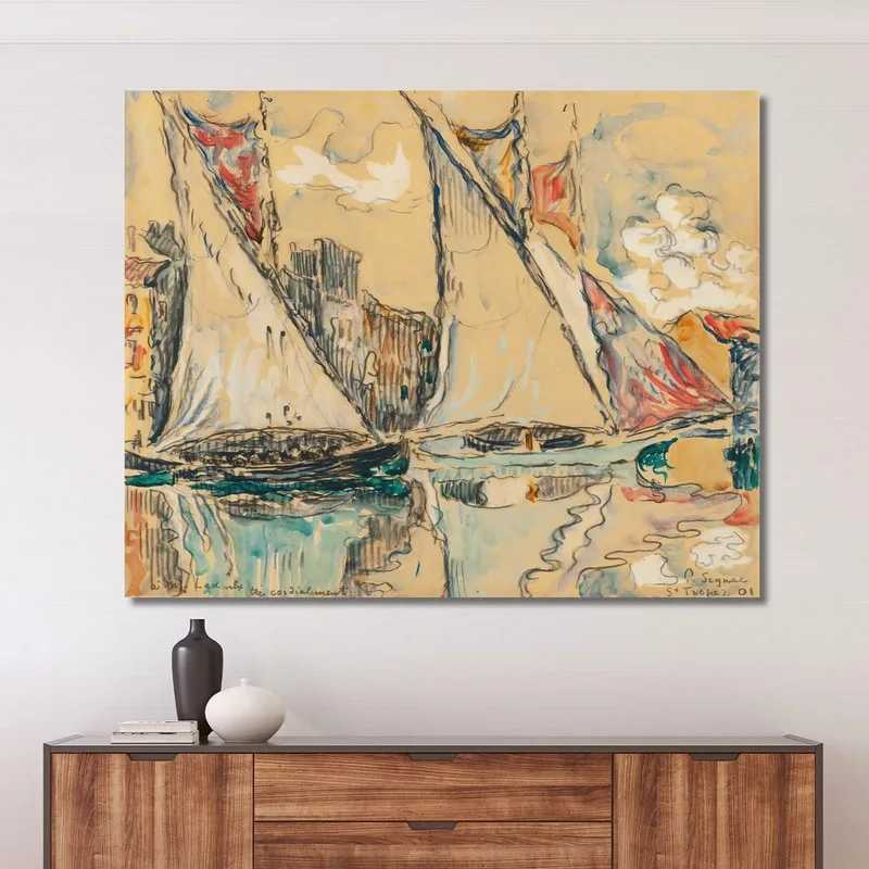 Vele Asciutte Di Saint-Tropez Paul Signac