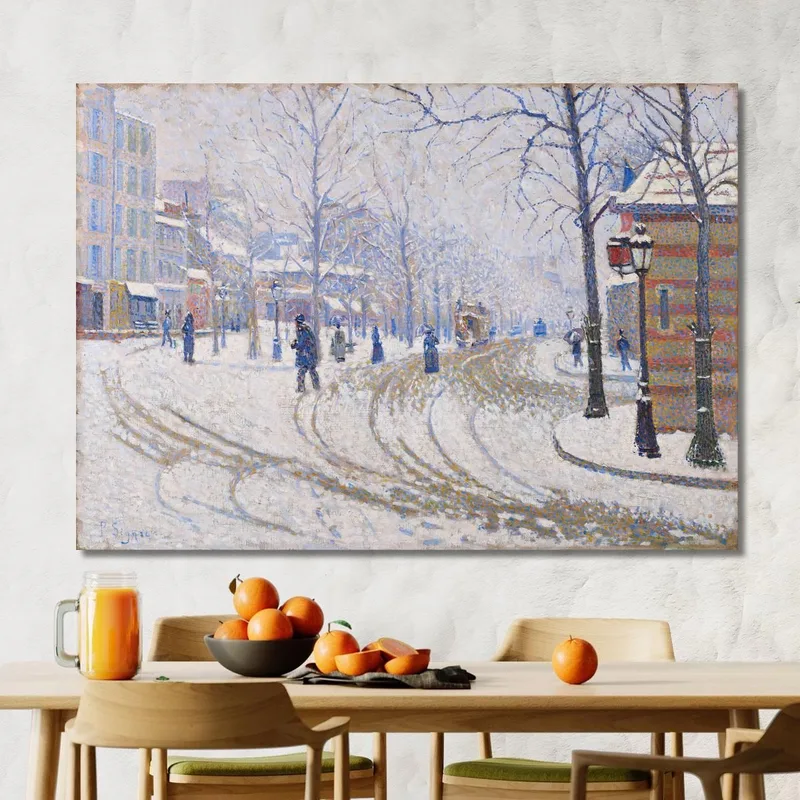Snow Boulevard De Clichy Paris Paul Signac
