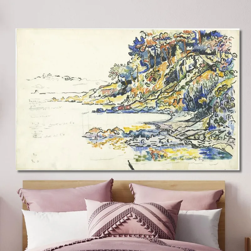 The Calanque At Saint Tropez Paul Signac