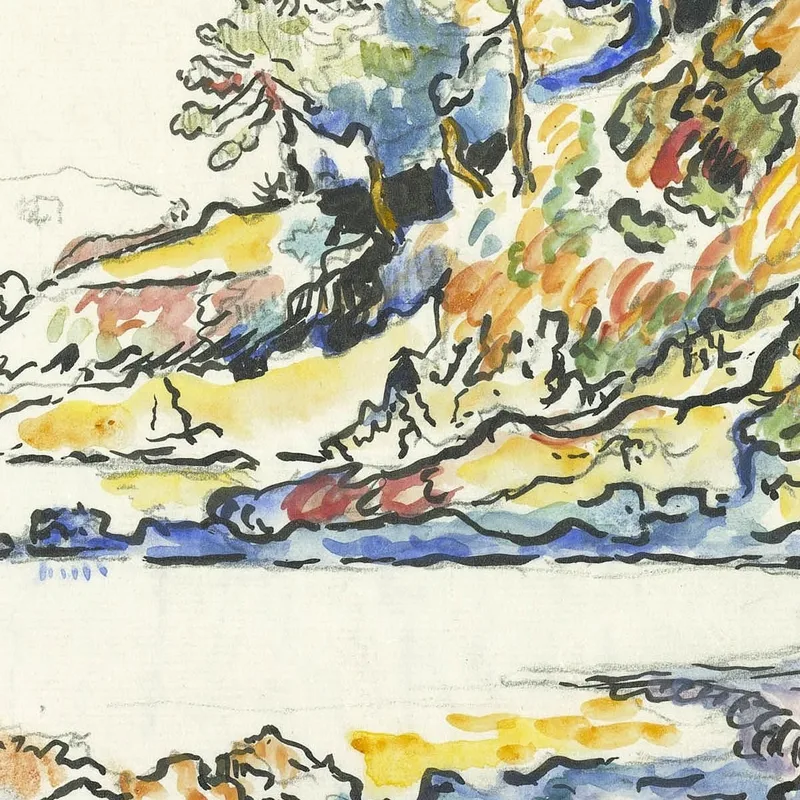The Calanque At Saint Tropez Paul Signac