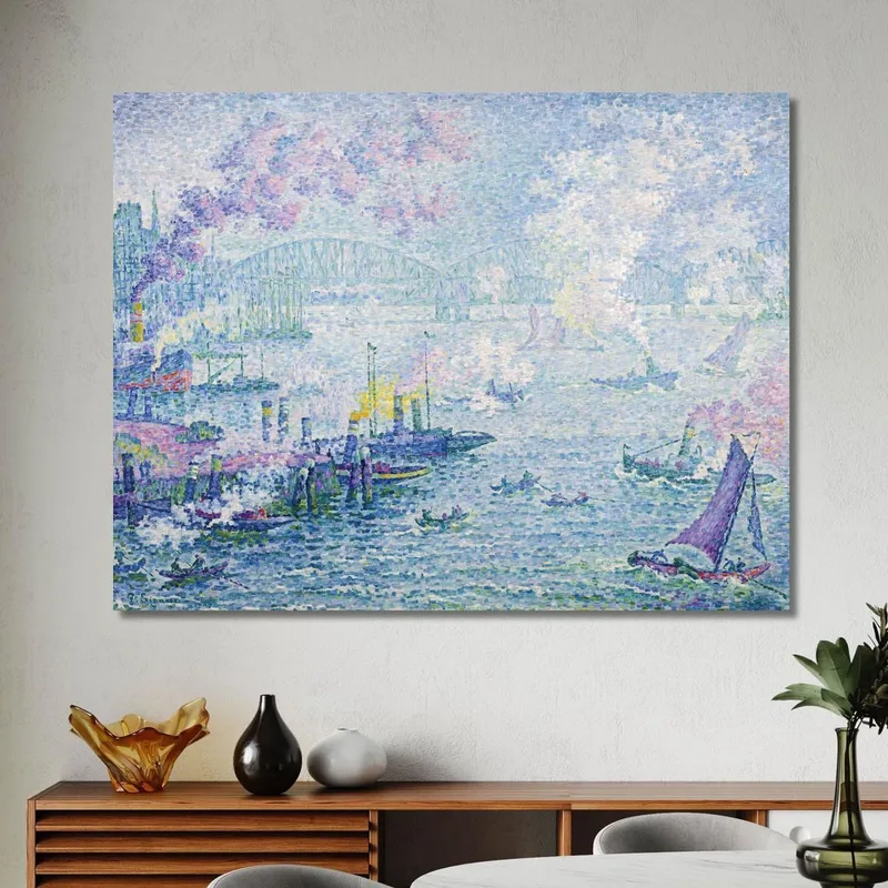 El Puerto De Róterdam Paul Signac