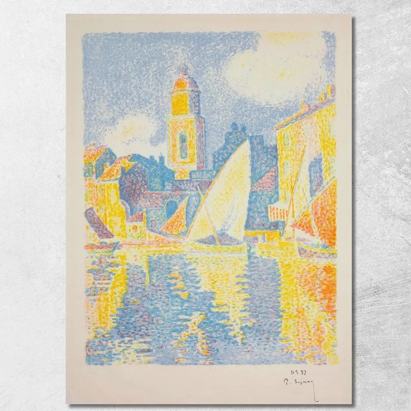 El Puerto De St. Tropez Paul Signac cuadro en lienzo