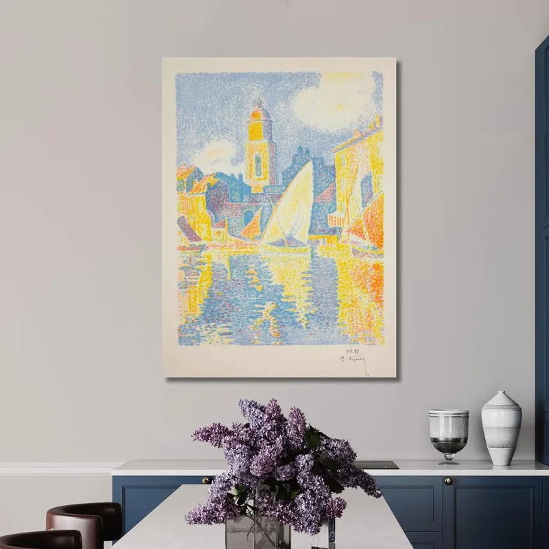El Puerto De St. Tropez Paul Signac