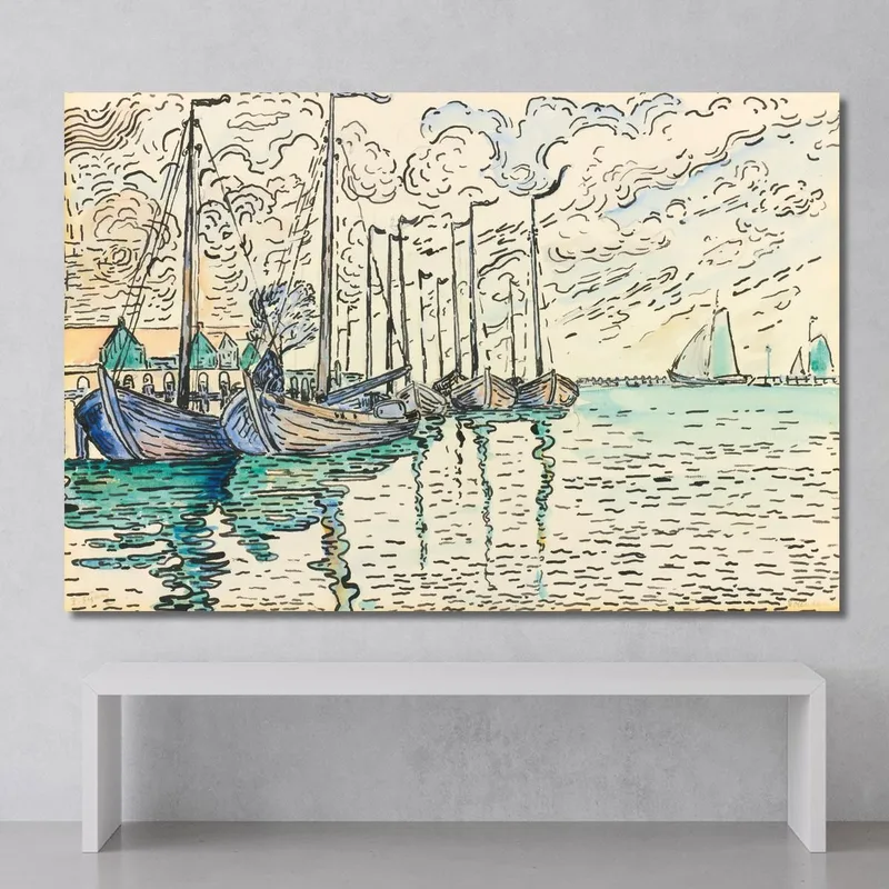 Volendam-Fischerboote Paul Signac
