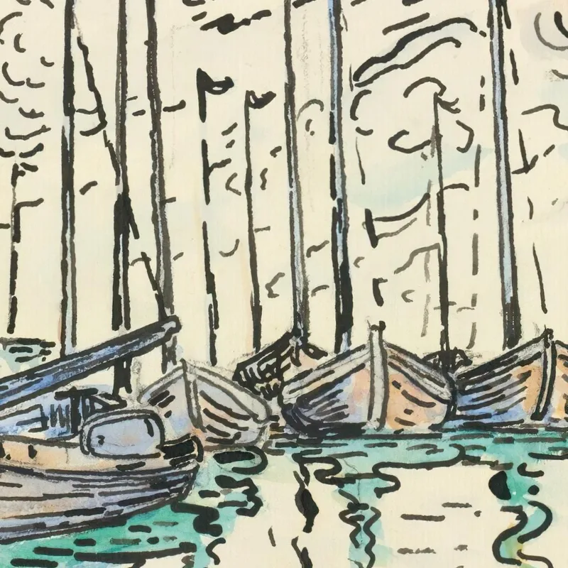 Volendam-Fischerboote Paul Signac
