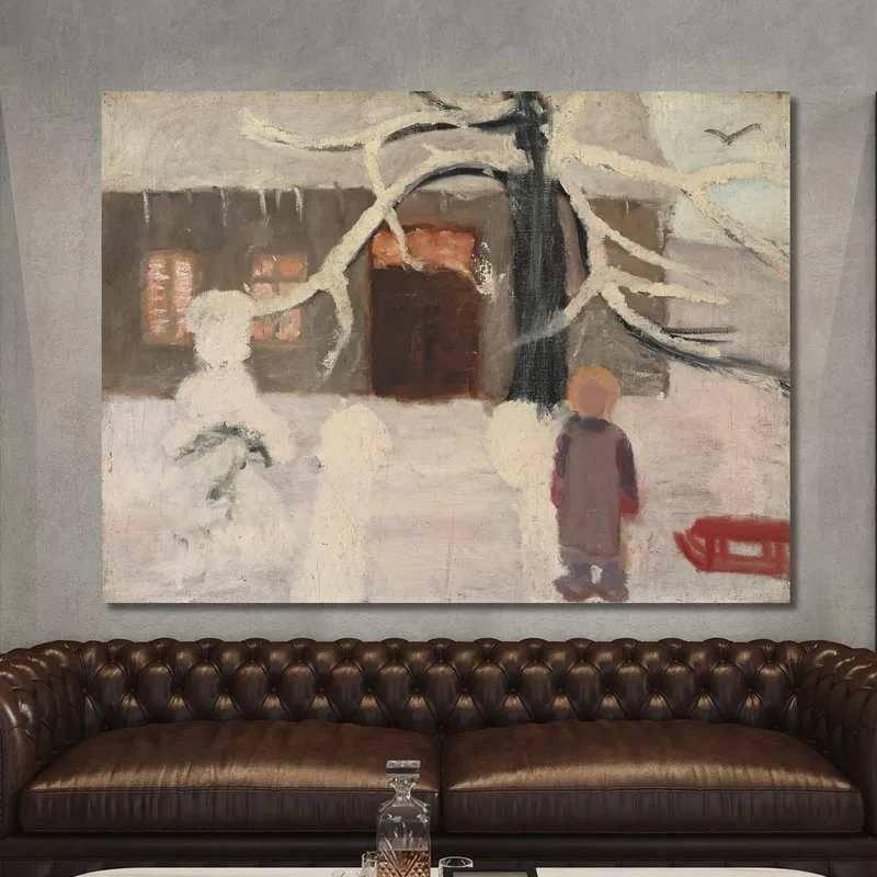 Junge Im Schnee Paula Modersohn-Becker