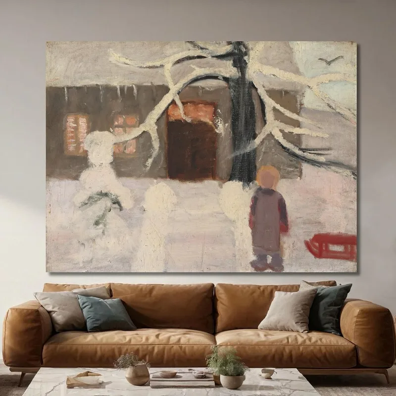 Junge Im Schnee Paula Modersohn-Becker