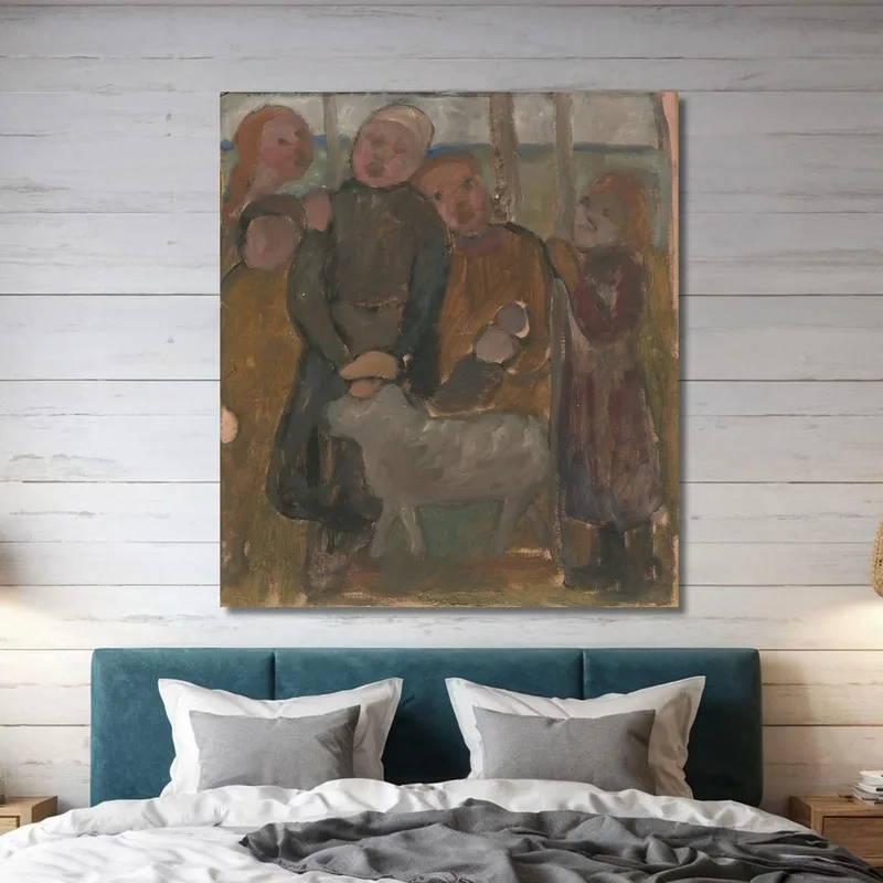 Cinco Niños Con Una Oveja Paula Modersohn-Becker