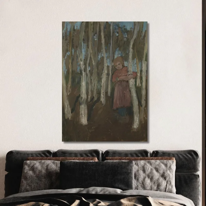 Mädchen Im Birkenwald Paula Modersohn-Becker