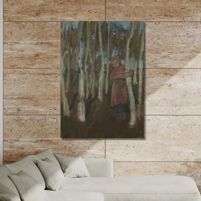 Mädchen Im Birkenwald Paula Modersohn-Becker
