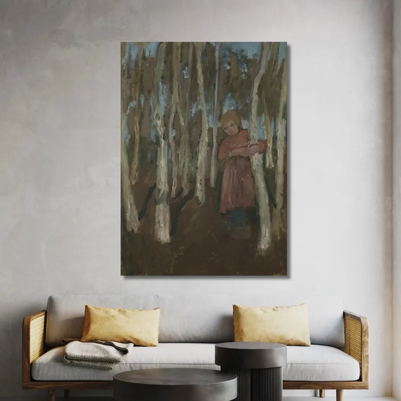 Mädchen Im Birkenwald Paula Modersohn-Becker