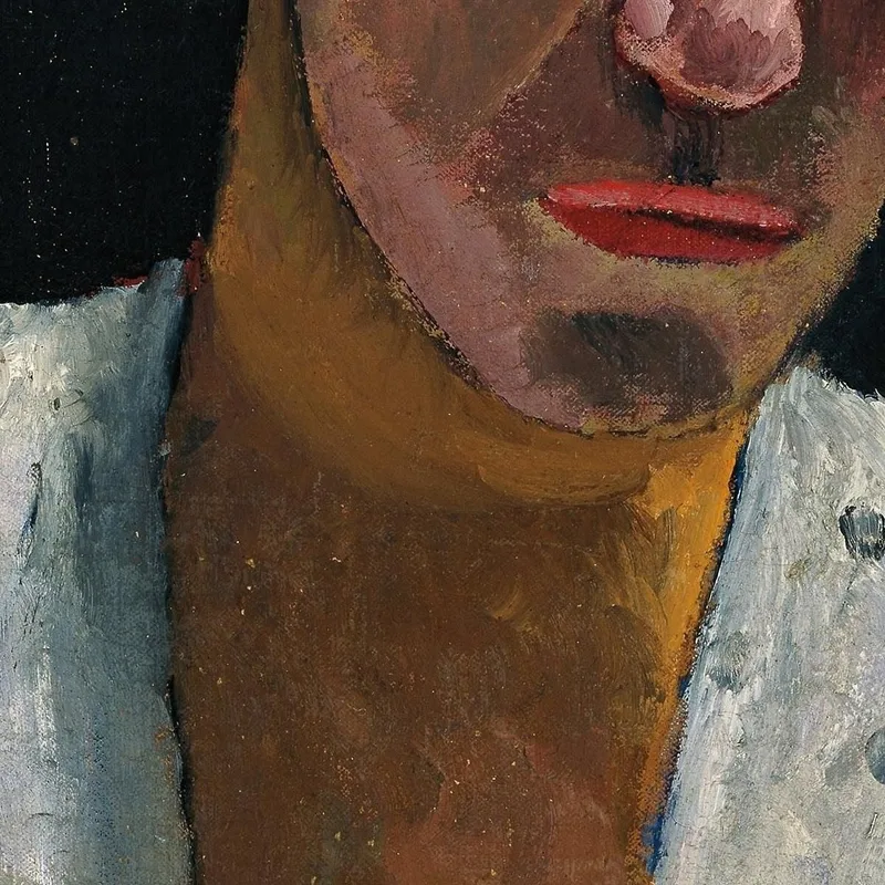 Halbporträt Von Lee Hoetger Mit Blume Paula Modersohn-Becker