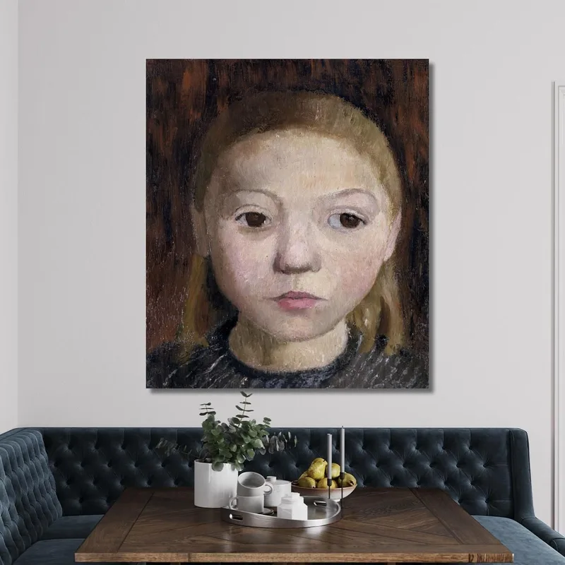 Cabeza De Una Niña Paula Modersohn-Becker