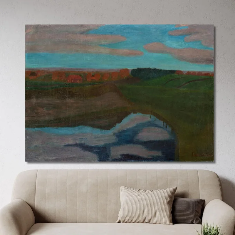 Herbstlandschaft Am Weyerberg Mit Tümpel Paula Modersohn-Becker