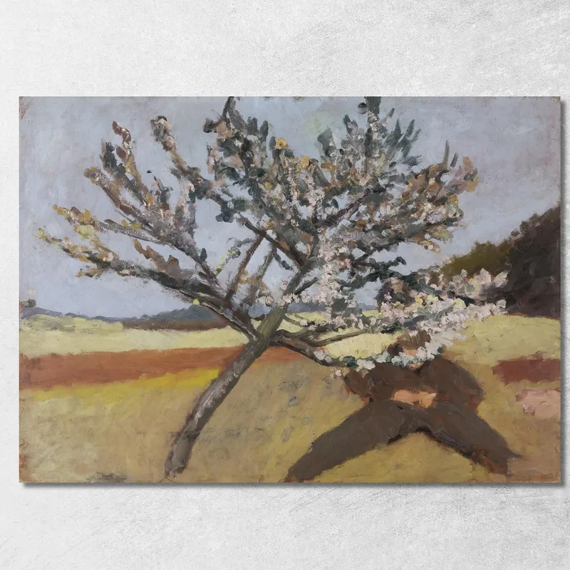 Hombre Acostado Bajo Un Árbol En Flor Paula Modersohn-Becker cuadro en lienzo