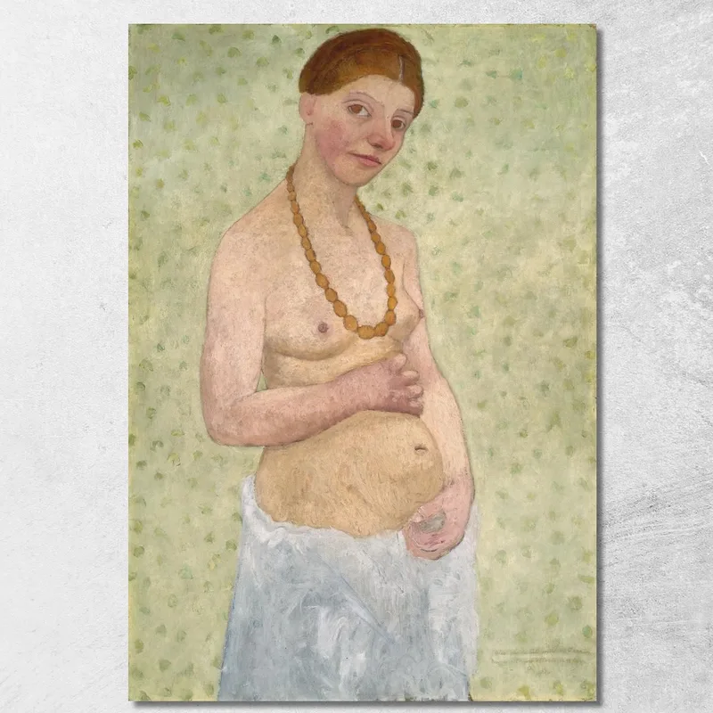 Autorretrato En El Sexto Aniversario De Bodas Paula Modersohn-Becker cuadro en lienzo