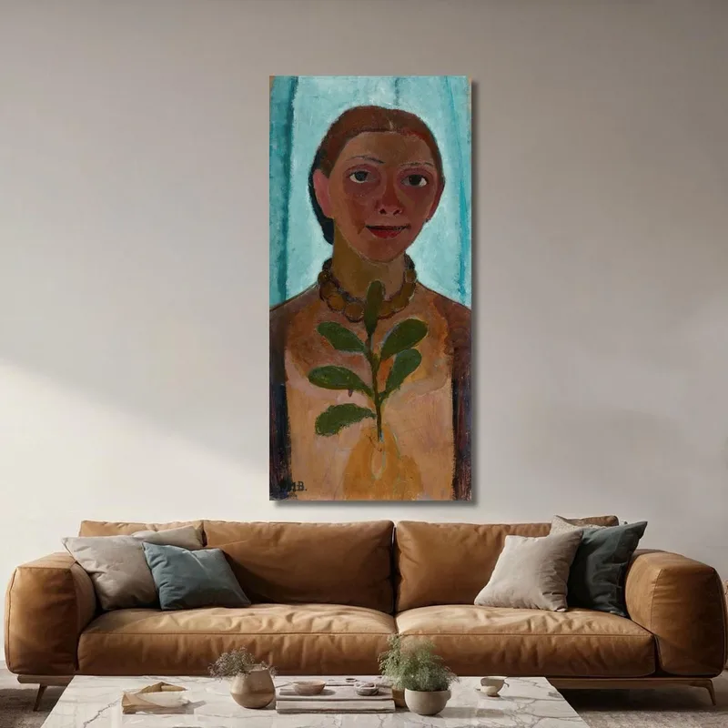 Selbstporträt Mit Kamelienzweig Paula Modersohn-Becker
