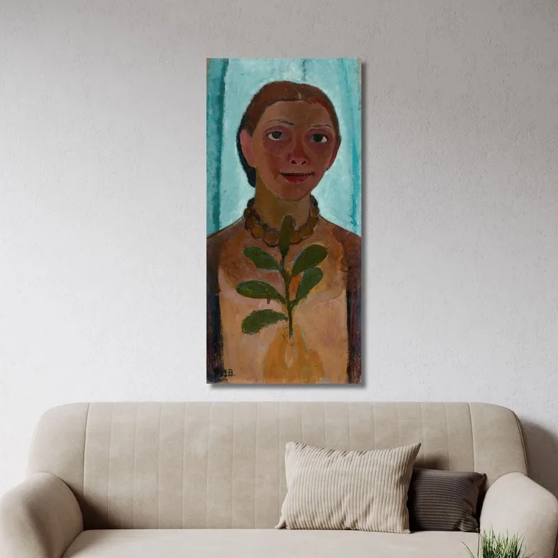 Selbstporträt Mit Kamelienzweig Paula Modersohn-Becker