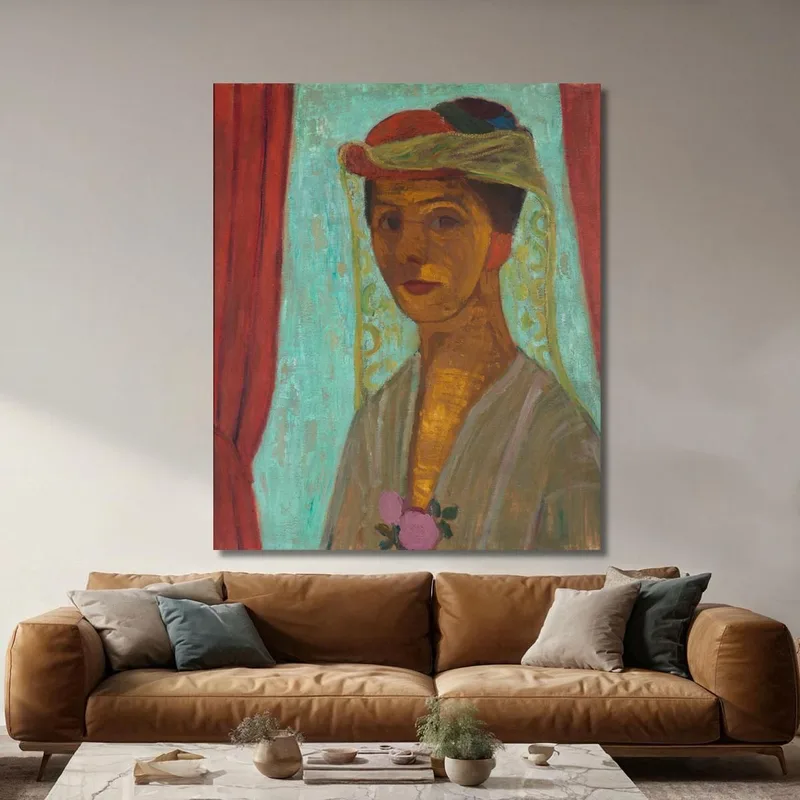 Selbstporträt Mit Hut Und Schleier Paula Modersohn-Becker