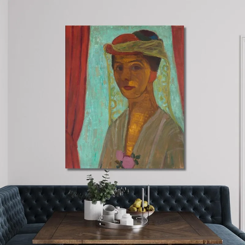 Selbstporträt Mit Hut Und Schleier Paula Modersohn-Becker