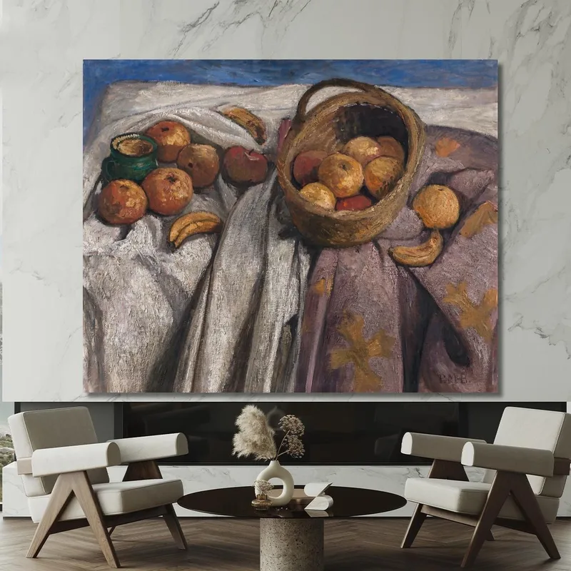 Stillleben Mit Äpfeln Und Bananen Paula Modersohn-Becker