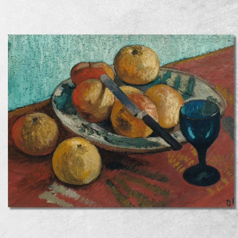 Naturaleza Muerta Con Manzanas Y Vidrio Verde Paula Modersohn-Becker cuadro en lienzo