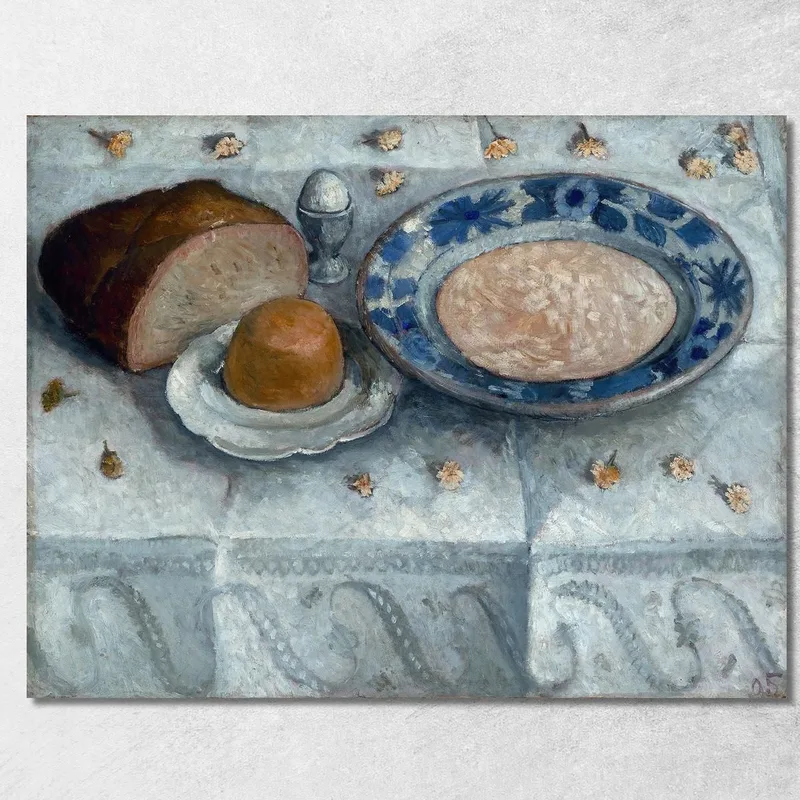 Naturaleza Muerta Con Sopa De Leche (Mesa De Desayuno) Paula Modersohn-Becker cuadro en lienzo