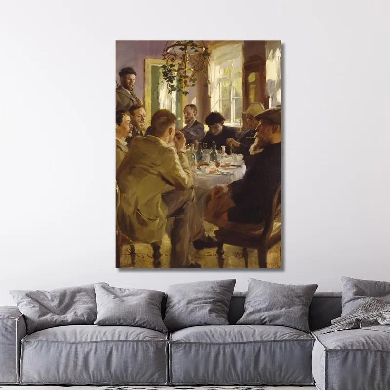 Almuerzo De Artistas En El Hotel Brøndum Peder Severin Krøyer
