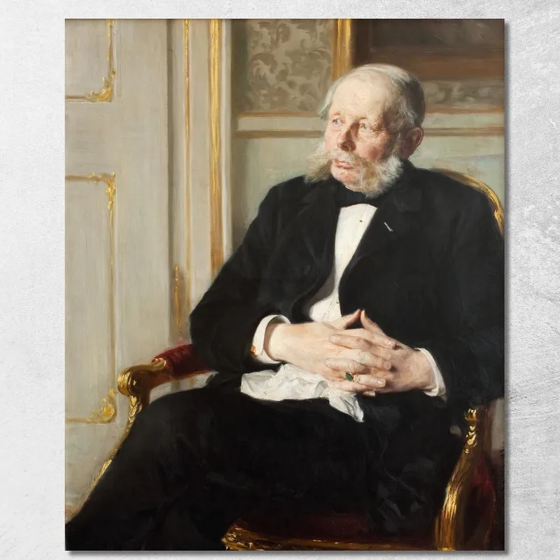 Barone Otto Ditlev Rosenørn-Lehn Peder Severin Krøyer quadro stampa su tela