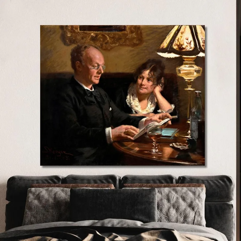 Doppio Ritratto Dell'Attore Reale Emil Poulsen E Di Sua Moglie Anna Born Næser Peder Severin Krøyer