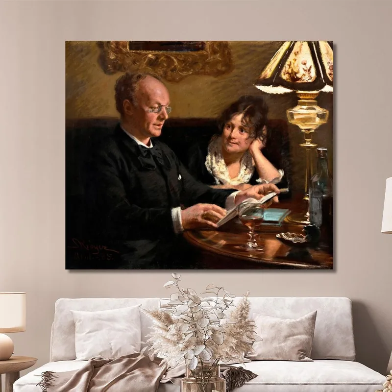 Doppio Ritratto Dell'Attore Reale Emil Poulsen E Di Sua Moglie Anna Born Næser Peder Severin Krøyer
