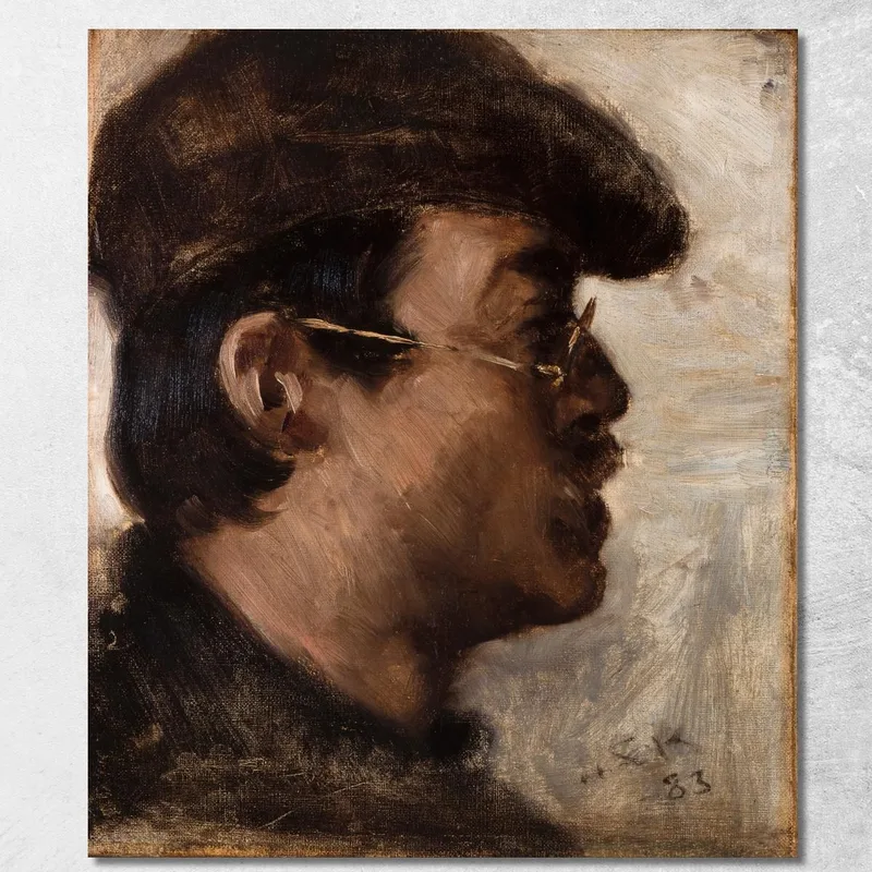 Eilif Peterssen Peder Severin Krøyer quadro stampa su tela