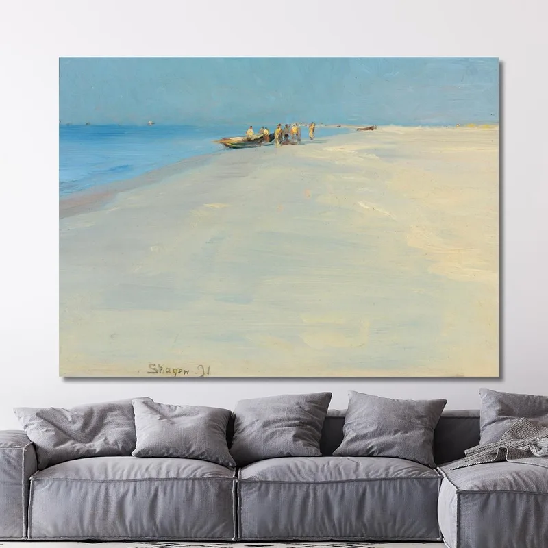 Fischer Am Strand Von Skagen Peder Severin Krøyer