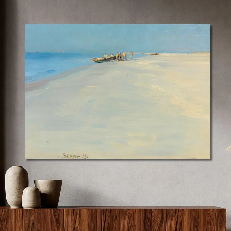 Fischer Am Strand Von Skagen Peder Severin Krøyer