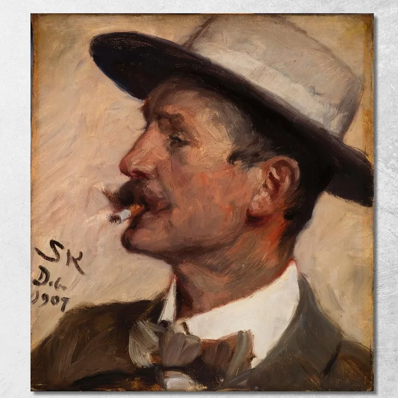 Hans Gyde Petersen Peder Severin Krøyer quadro stampa su tela