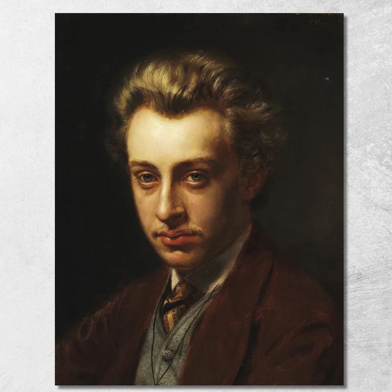 Portrait Du Peintre Frans Schwartz Peder Severin Krøyer tableau impression sur toile