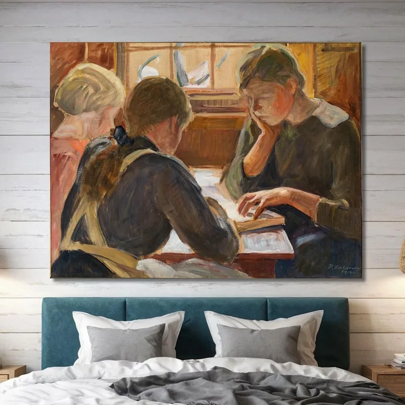 Niños Leyendo Pekka Halonen