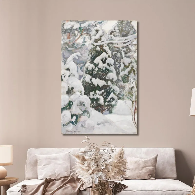 Wacholderbaum Im Schnee Pekka Halonen