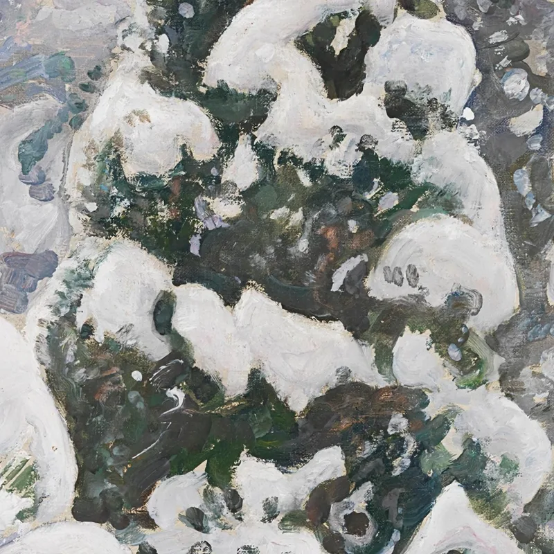 Wacholderbaum Im Schnee Pekka Halonen