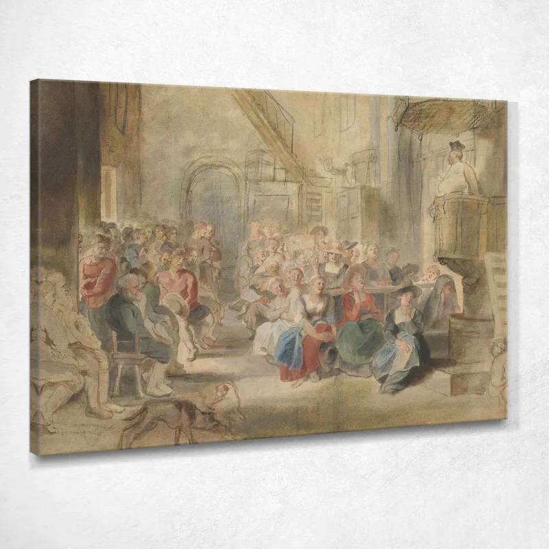 A Sermon In A Village Church Peter Paul Rubens canvas print