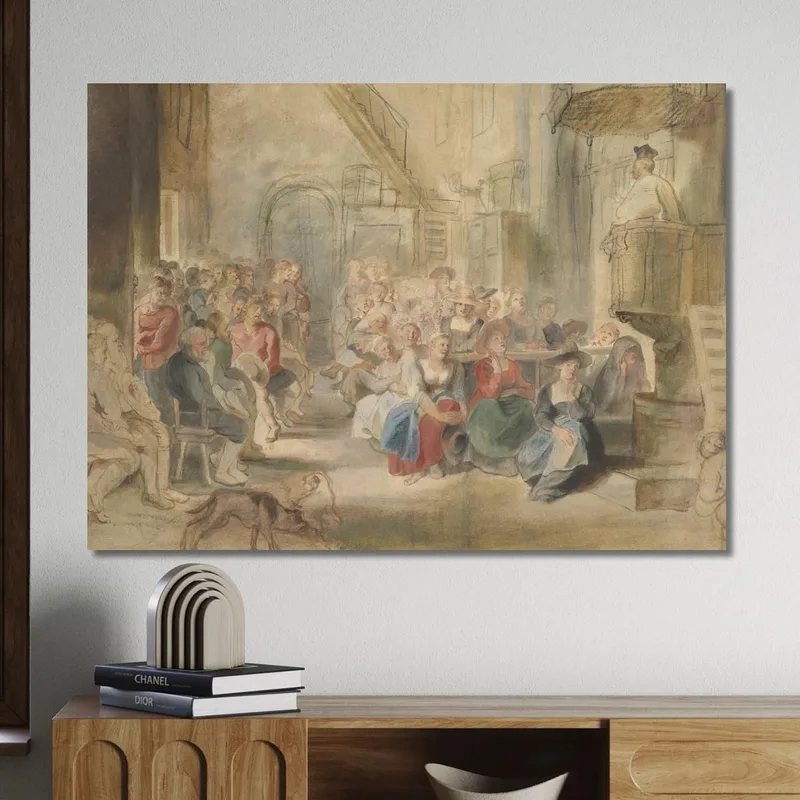 A Sermon In A Village Church Peter Paul Rubens