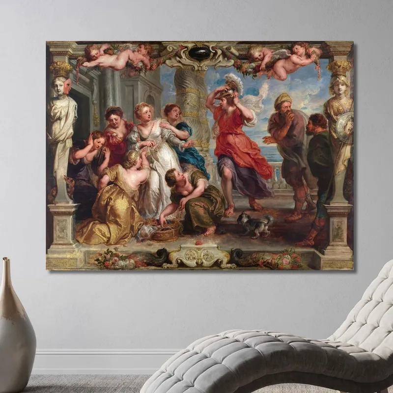 Aquiles Descubierto Por Ulises Entre Las Hijas De Licomedes Peter Paul Rubens
