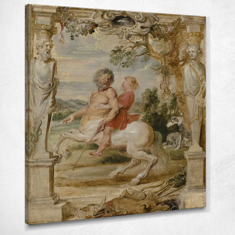 Achilles Educated By The Centaur Chiron Peter Paul Rubens canvas print