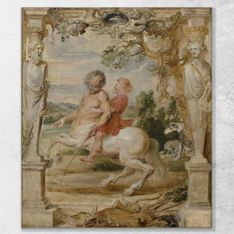 Achilles Educated By The Centaur Chiron Peter Paul Rubens