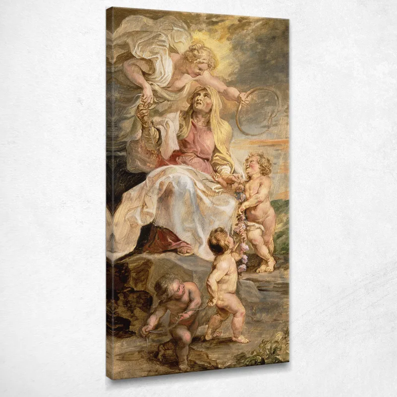 Allegory Of Eternity The Succession Of The Popes Peter Paul Rubens canvas print