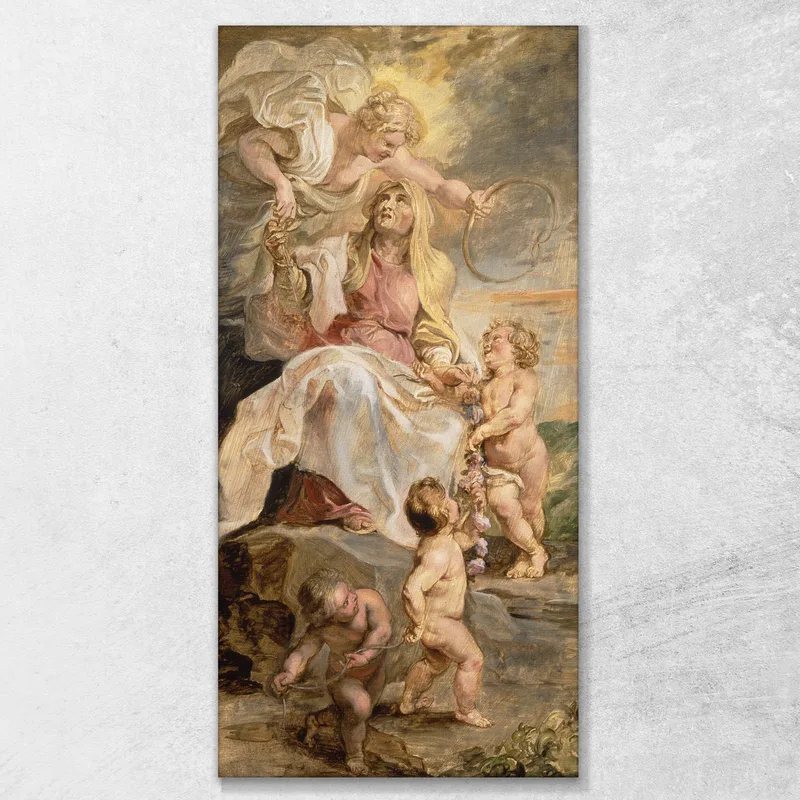 Alegoría De La Eternidad La Sucesión De Los Papas Peter Paul Rubens