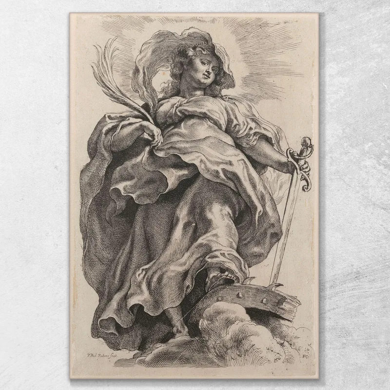 Santa Catalina De Alejandría Peter Paul Rubens
