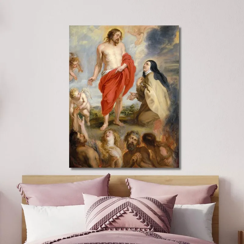 Santa Teresa De Ávila Intercediendo Por Las Almas Del Purgatorio Peter Paul Rubens